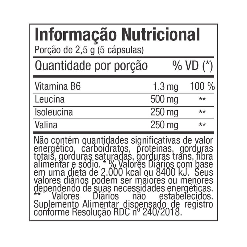BCAA 1.000 200MG - 120CÁPS