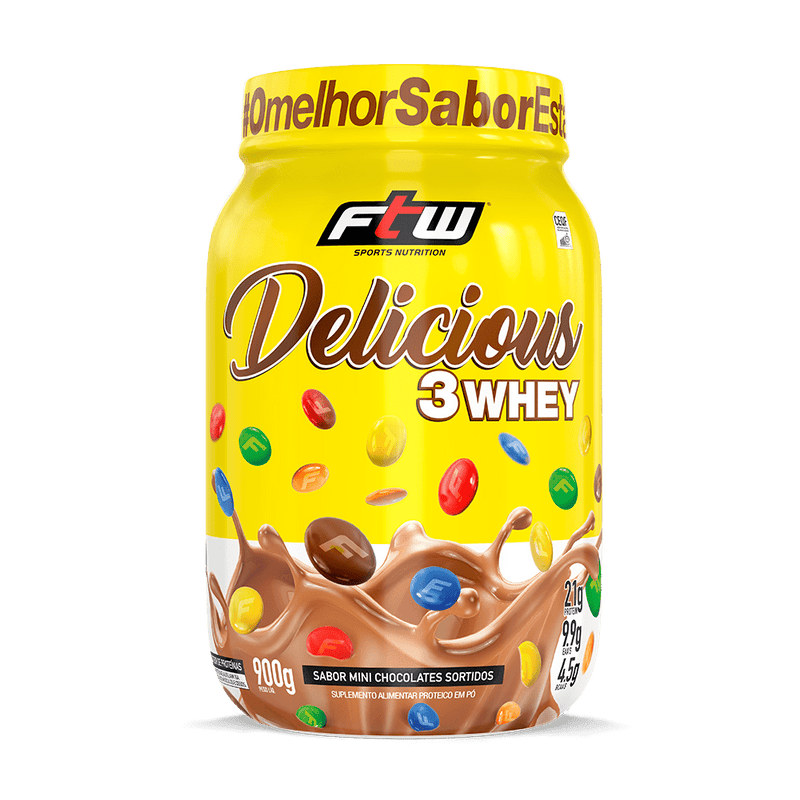 DELICIOUS 3WHEY - MINI CHOCOLATES SORTIDOS - 900G